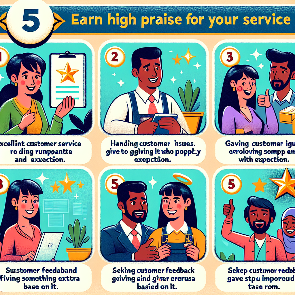 How to Earn 5-Star Rave Reviews for Your Service in 5 Steps