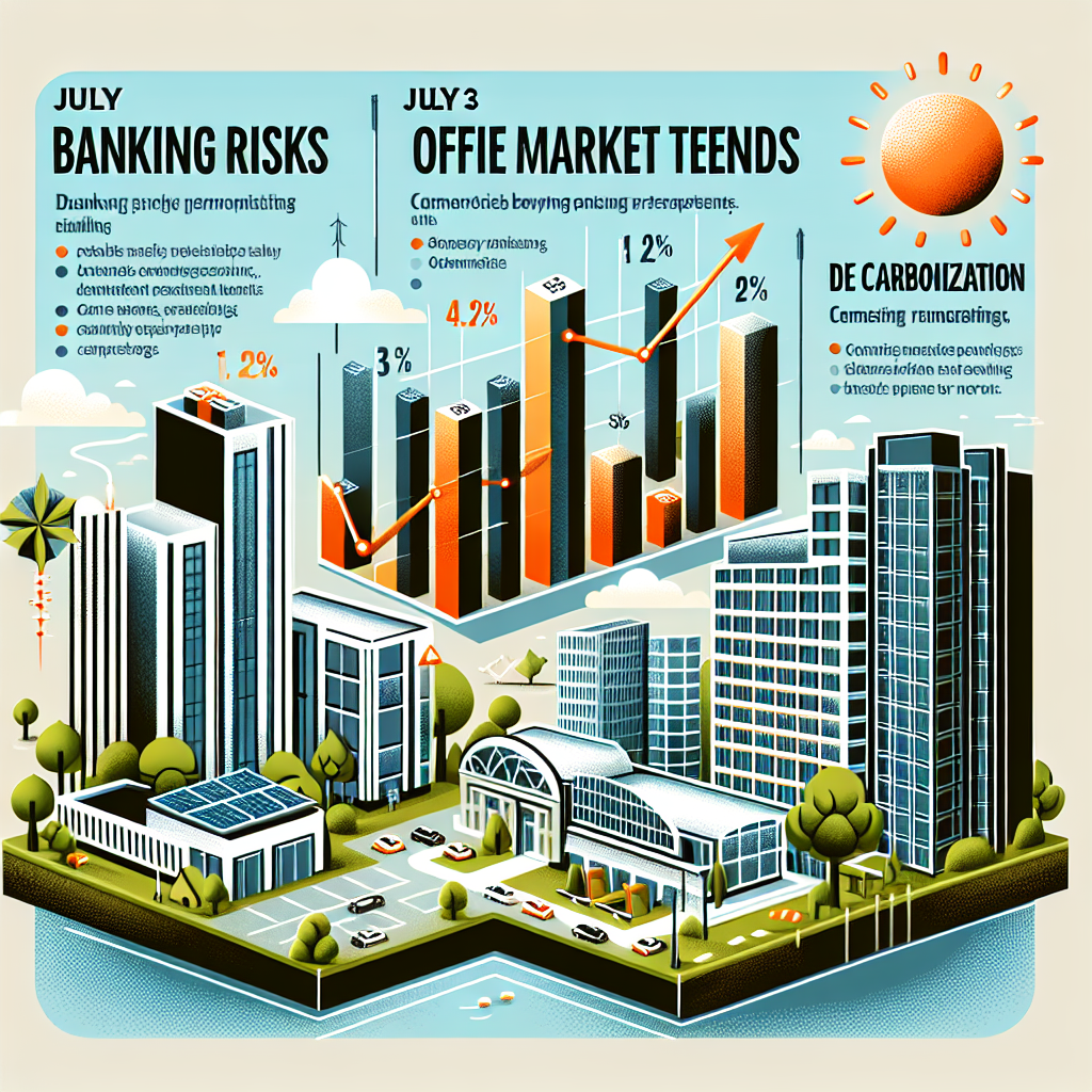 July Insights on Commercial Real Estate: Banking Risks, Office Market Trends, and Decarbonization Updates