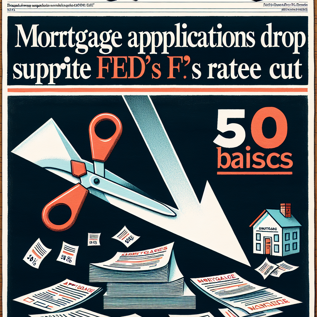 Mortgage Applications Drop 41% Despite Fed's 50 Basis Point Rate Cut