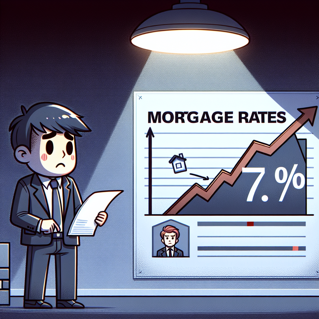 Mortgage Rates Surge to 7% Amid Powell's Hesitation on Rapid Rate Cuts